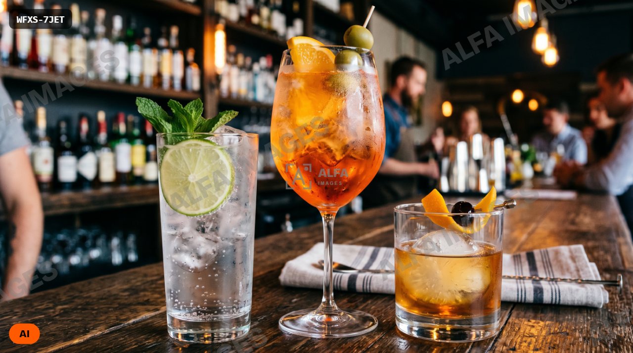 Cocktails iced