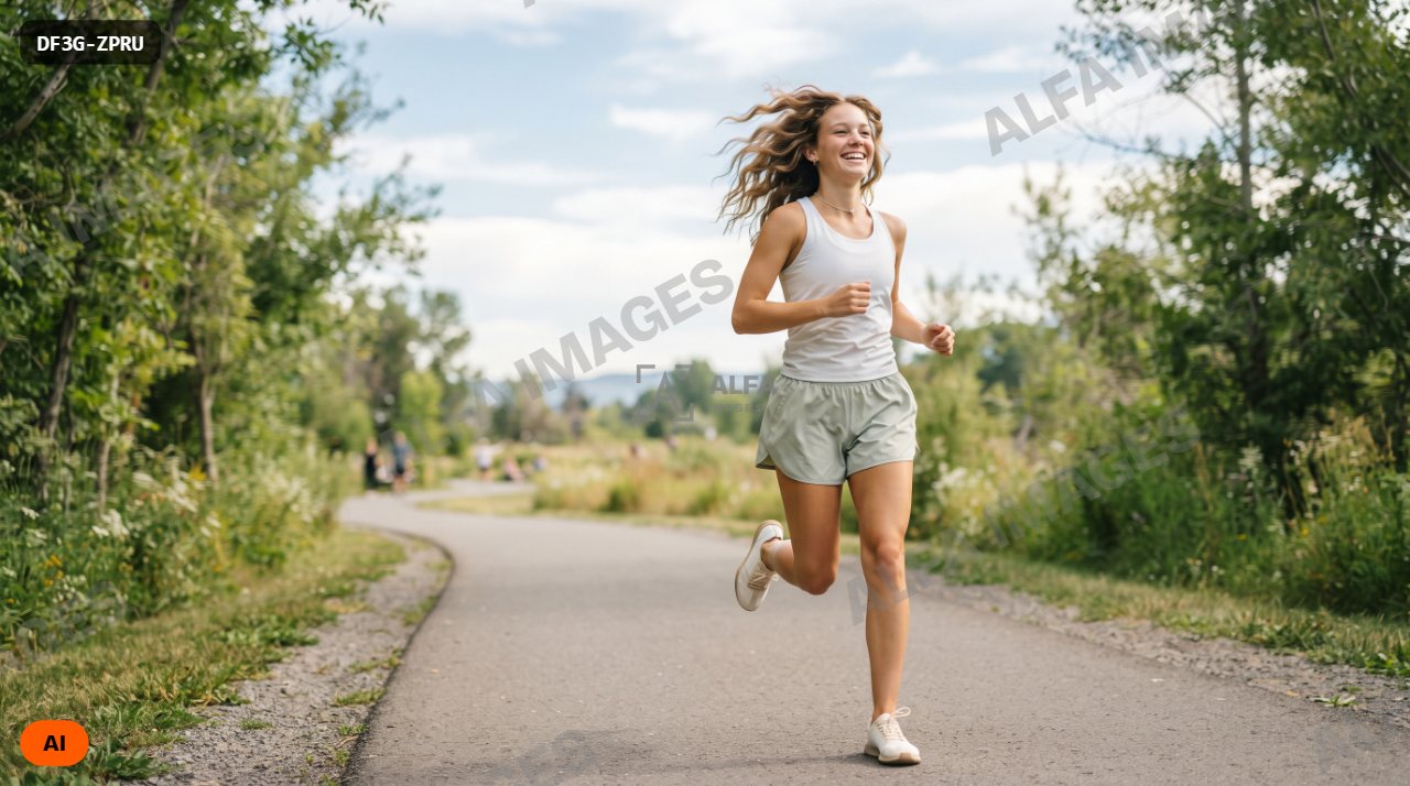 Girl running